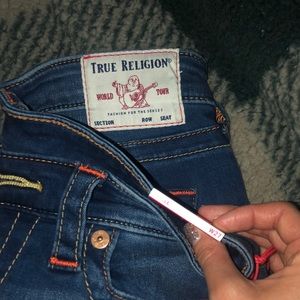 True Religion NWT Mid Rise Super Skinny Blue Jeans
